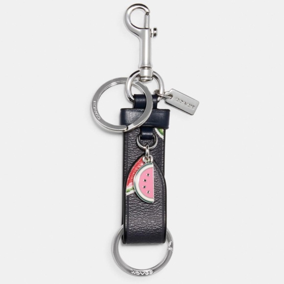 Coach Accessories - COACH TRIGGER SNAP BAG CHARM w/WATERMELON PRINT🍉